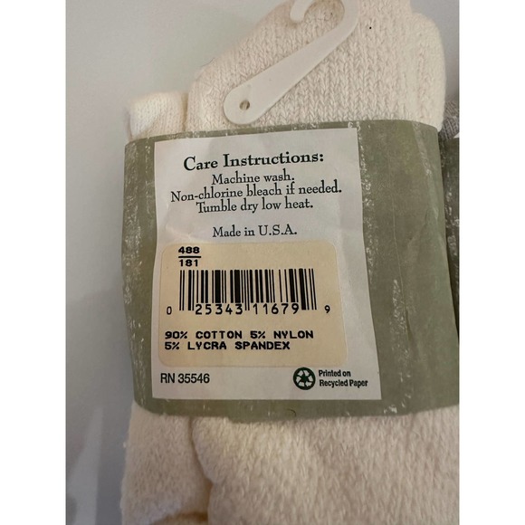 Vintage New NOS 3 Boys Greatland Winter Warm Boot socks 9-11, USA, cotton nylon - Picture 6 of 6